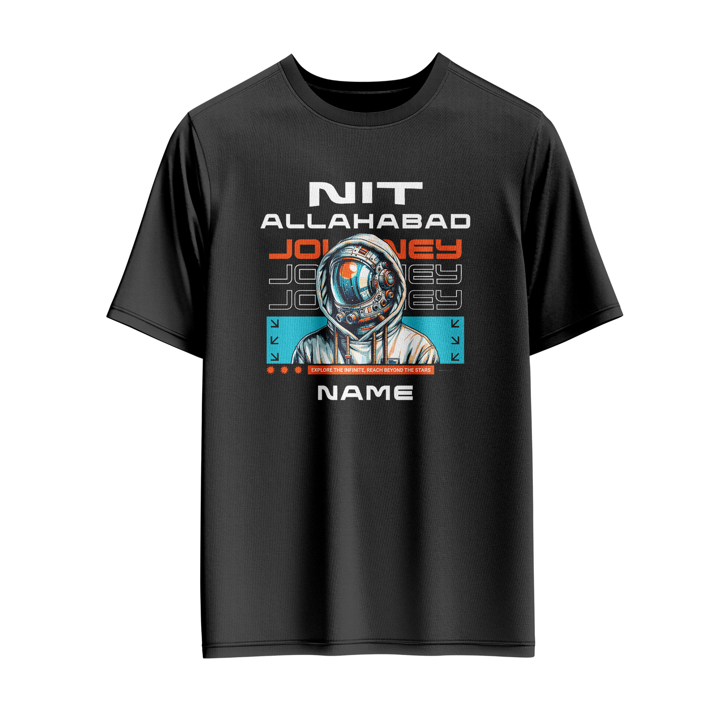 MNNIT Allahabad Astronaut Journey Tee | Custom Name College Merchandise