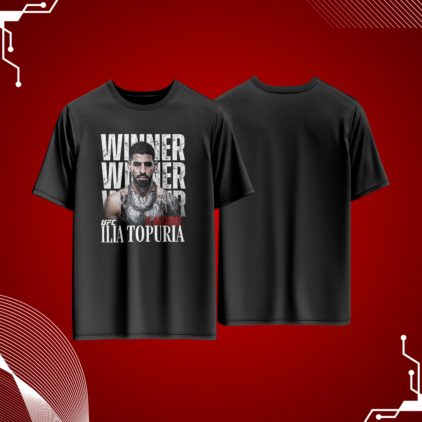 Ilia Topuria Merchandise Premium  Merchandise  – UrbanMerch Exclusive1